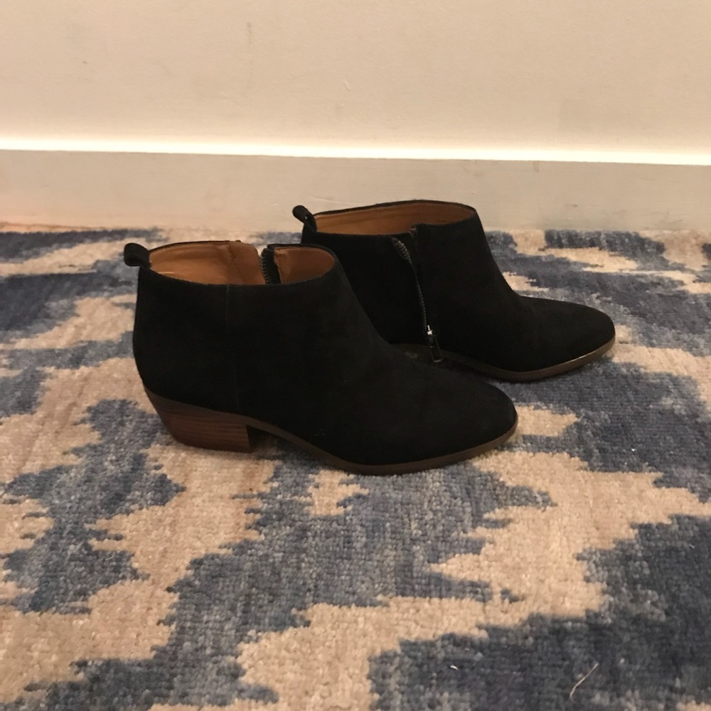 J crew black booties